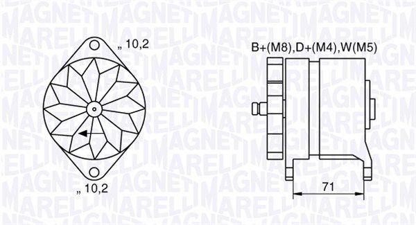 MAGNETI MARELLI Generaator 063534681240